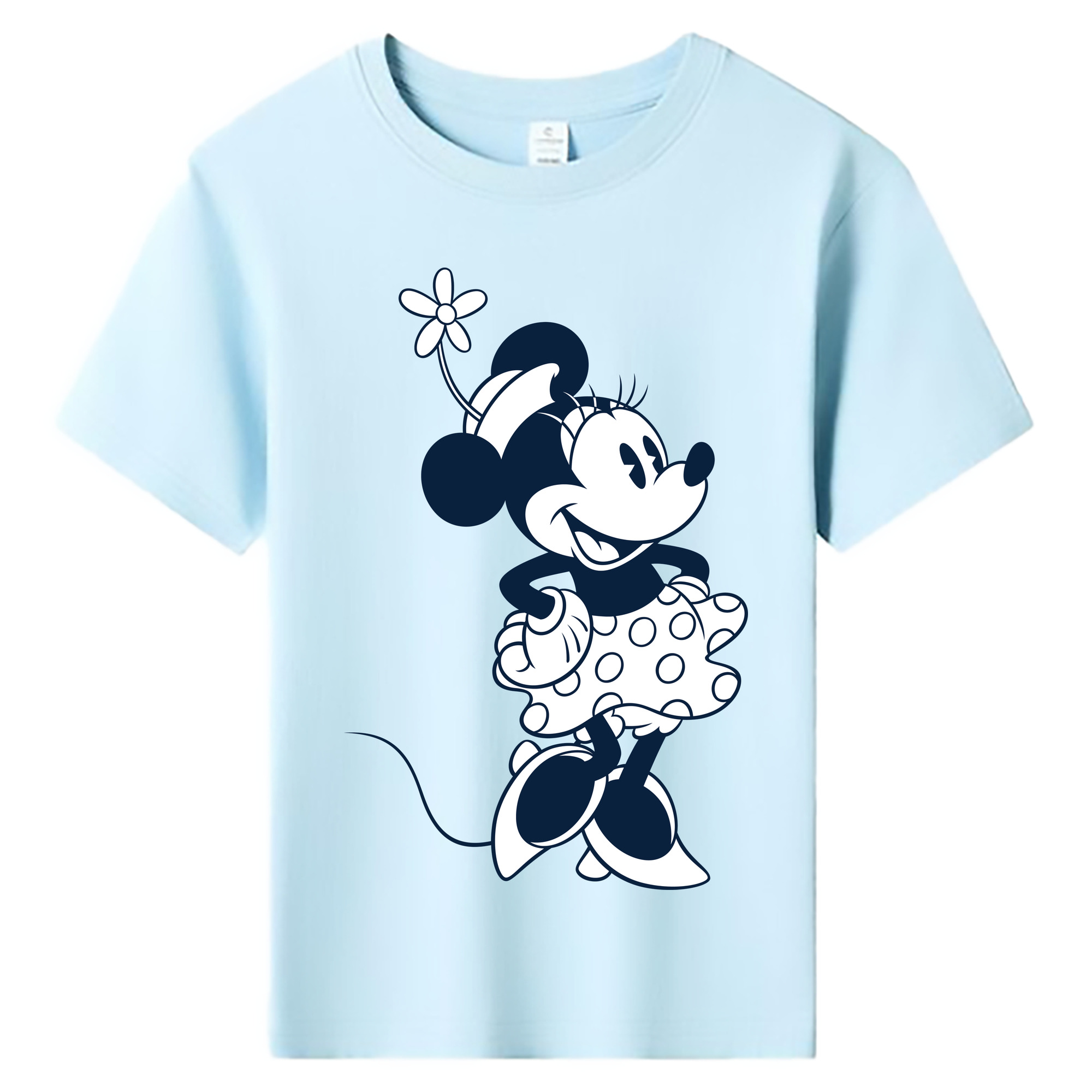 ミッキーマウス Mickey Mouse 綿100％キッズTシャツ（フロントプリント）